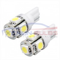 5 SMD White Xenon Side Light HID 501-W5W-T10-5050 ..